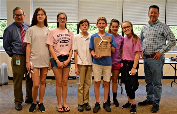 Stetson Middle School wins first place in the WCASD Middle School Wind Turbine Competition 